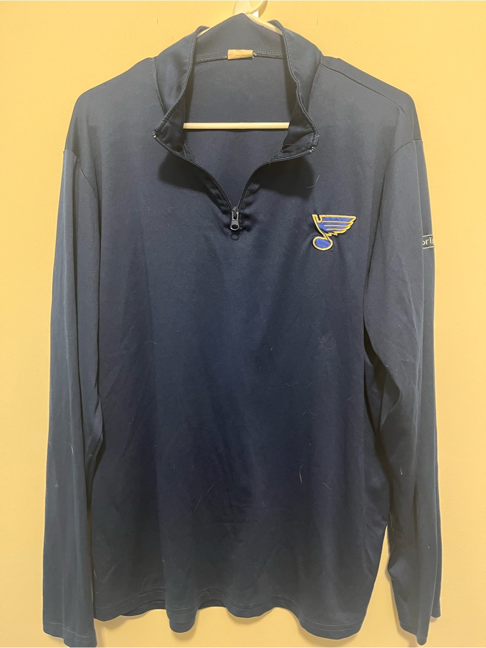 NHL St. Louis Blues Navy Pullover Quarter-Zip